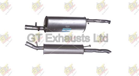 GT Exhausts GVL472 - Izplūdes gāzu trokšņa slāpētājs (pēdējais) autodraugiem.lv