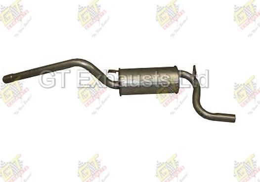 GT Exhausts GVO142 - Izplūdes gāzu trokšņa slāpētājs (pēdējais) autodraugiem.lv