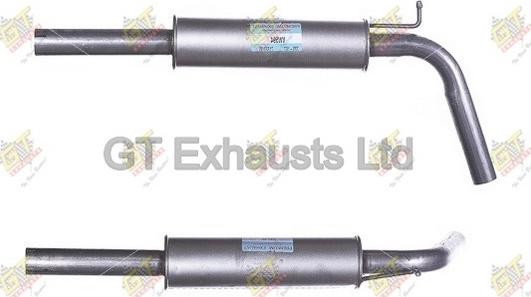 GT Exhausts GVW594 - Vidējais izpl. gāzu trokšņa slāpētājs autodraugiem.lv