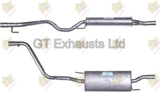 GT Exhausts GVW250 - Izplūdes gāzu trokšņa slāpētājs (pēdējais) autodraugiem.lv