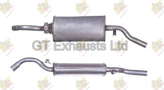 GT Exhausts GVW202 - Izplūdes gāzu trokšņa slāpētājs (pēdējais) autodraugiem.lv