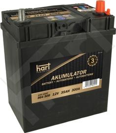 Hart 564 509 - Startera akumulatoru baterija autodraugiem.lv