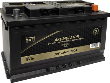Hart 564 515 - Startera akumulatoru baterija autodraugiem.lv