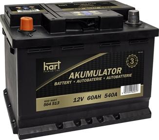 Hart 564 513 - Startera akumulatoru baterija autodraugiem.lv