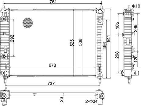 Hart 644 084 - Radiators, Motora dzesēšanas sistēma autodraugiem.lv