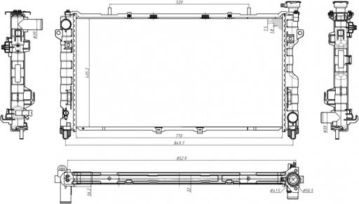 Hart 646 023 - Radiators, Motora dzesēšanas sistēma autodraugiem.lv