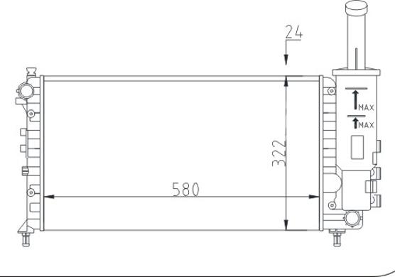 Hart 604 072 - Radiators, Motora dzesēšanas sistēma autodraugiem.lv