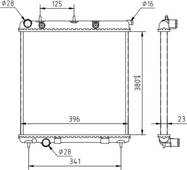 Hart 605 933 - Radiators, Motora dzesēšanas sistēma autodraugiem.lv