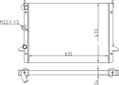 Hart 605 920 - Radiators, Motora dzesēšanas sistēma autodraugiem.lv