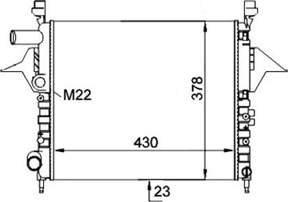 Hart 605 595 - Radiators, Motora dzesēšanas sistēma autodraugiem.lv