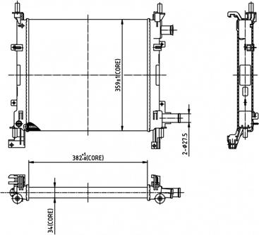 Hart 605 568 - Radiators, Motora dzesēšanas sistēma autodraugiem.lv