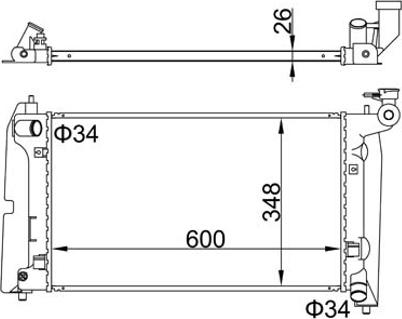 Hart 606 451 - Radiators, Motora dzesēšanas sistēma autodraugiem.lv