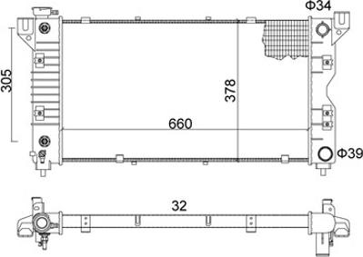 Hart 606 408 - Radiators, Motora dzesēšanas sistēma autodraugiem.lv