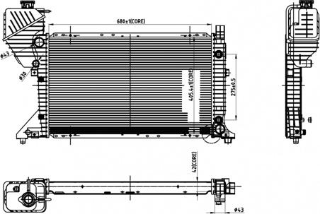 Hart 606 529 - Radiators, Motora dzesēšanas sistēma autodraugiem.lv