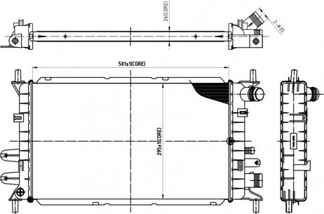 Hart 606 525 - Radiators, Motora dzesēšanas sistēma autodraugiem.lv