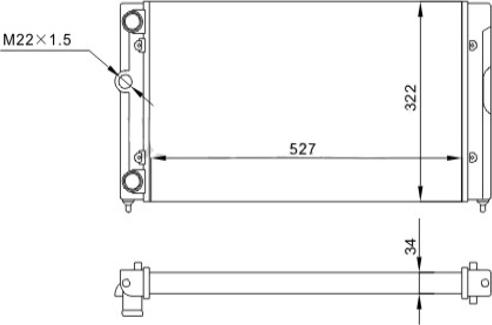 Hart 600 931 - Radiators, Motora dzesēšanas sistēma autodraugiem.lv