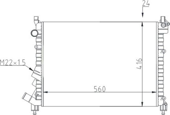 Hart 600 506 - Radiators, Motora dzesēšanas sistēma autodraugiem.lv