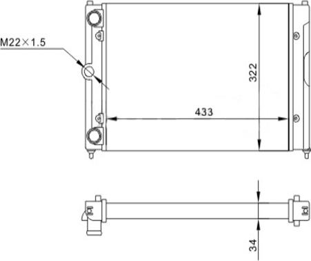 Hart 600 508 - Radiators, Motora dzesēšanas sistēma autodraugiem.lv