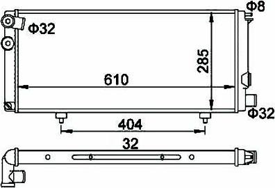 Hart 600 142 - Radiators, Motora dzesēšanas sistēma autodraugiem.lv