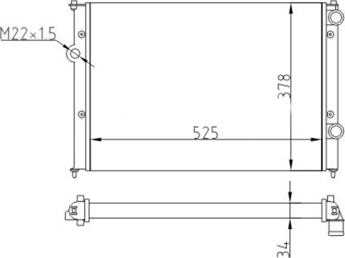 Hart 600 870 - Radiators, Motora dzesēšanas sistēma autodraugiem.lv