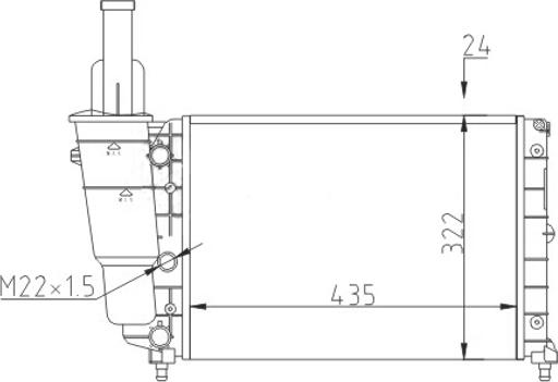 Hart 600 272 - Radiators, Motora dzesēšanas sistēma autodraugiem.lv