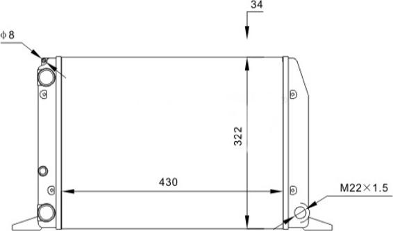 Hart 601 458 - Radiators, Motora dzesēšanas sistēma autodraugiem.lv