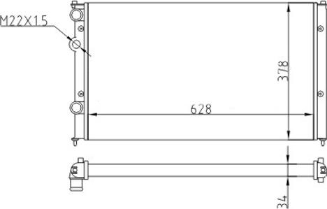 Hart 601 512 - Radiators, Motora dzesēšanas sistēma autodraugiem.lv