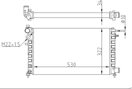 Hart 601 698 - Radiators, Motora dzesēšanas sistēma autodraugiem.lv