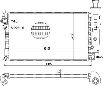 Hart 601 636 - Radiators, Motora dzesēšanas sistēma autodraugiem.lv