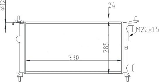 Hart 601 797 - Radiators, Motora dzesēšanas sistēma autodraugiem.lv