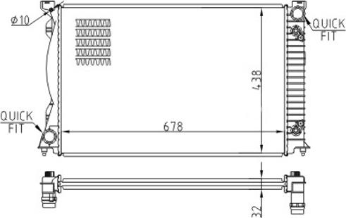 Hart 608 146 - Radiators, Motora dzesēšanas sistēma autodraugiem.lv