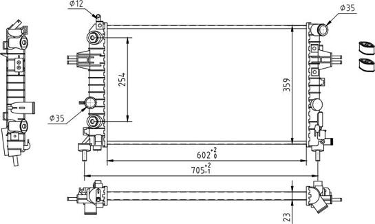 Hart 608 130 - Radiators, Motora dzesēšanas sistēma autodraugiem.lv