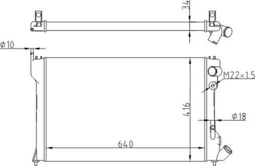 Hart 608 301 - Radiators, Motora dzesēšanas sistēma autodraugiem.lv