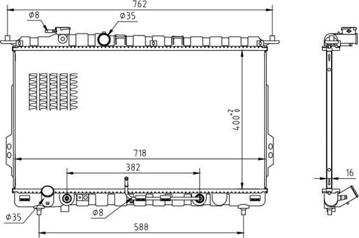 Hart 603 814 - Radiators, Motora dzesēšanas sistēma autodraugiem.lv