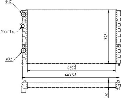 Hart 602 109 - Radiators, Motora dzesēšanas sistēma autodraugiem.lv