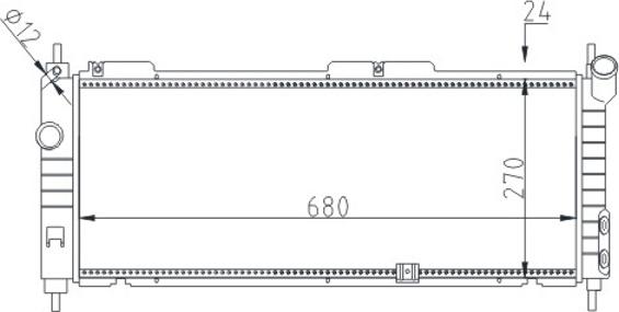 Hart 602 105 - Radiators, Motora dzesēšanas sistēma autodraugiem.lv