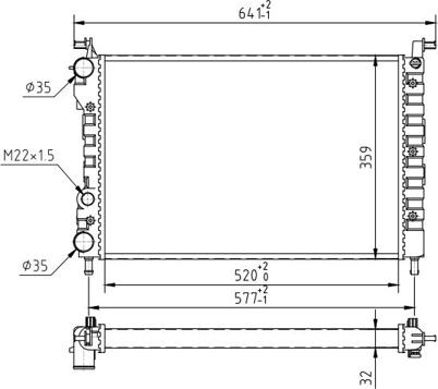 Hart 607 408 - Radiators, Motora dzesēšanas sistēma autodraugiem.lv