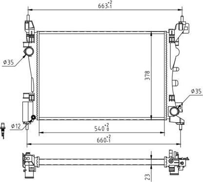 Hart 607 839 - Radiators, Motora dzesēšanas sistēma autodraugiem.lv