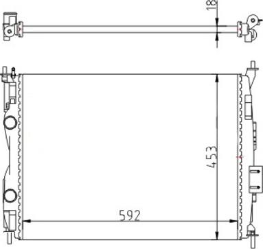 Hart 616 443 - Radiators, Motora dzesēšanas sistēma autodraugiem.lv