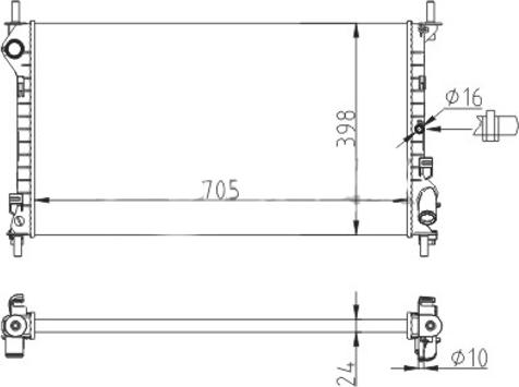 Hart 611 942 - Radiators, Motora dzesēšanas sistēma autodraugiem.lv