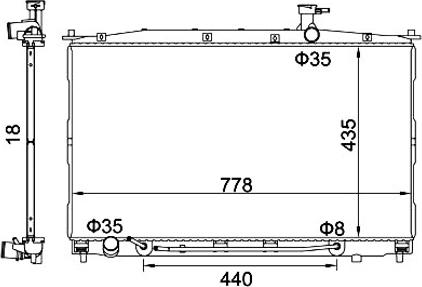 Hart 611 906 - Radiators, Motora dzesēšanas sistēma autodraugiem.lv