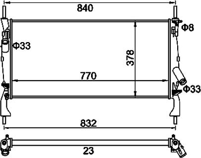 Hart 611 922 - Radiators, Motora dzesēšanas sistēma autodraugiem.lv