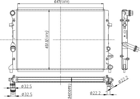 Hart 611 169 - Radiators, Motora dzesēšanas sistēma autodraugiem.lv