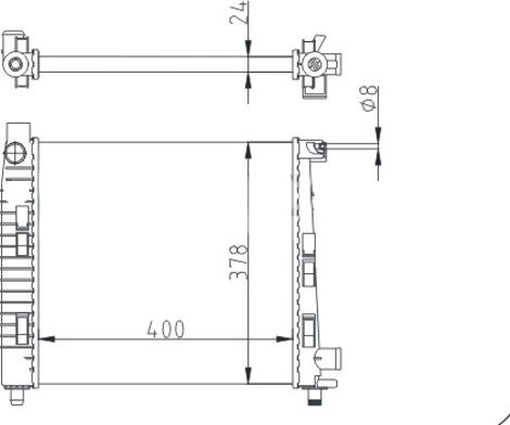 Hart 611 181 - Radiators, Motora dzesēšanas sistēma autodraugiem.lv