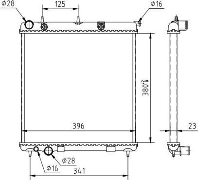 Hart 611 806 - Radiators, Motora dzesēšanas sistēma autodraugiem.lv