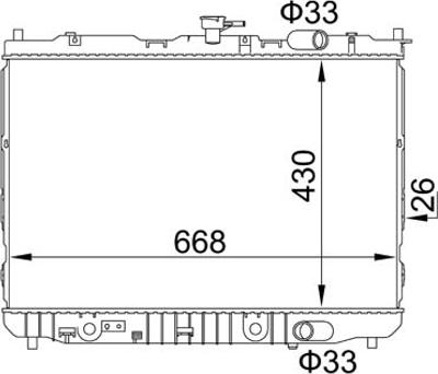 Hart 611 872 - Radiators, Motora dzesēšanas sistēma autodraugiem.lv