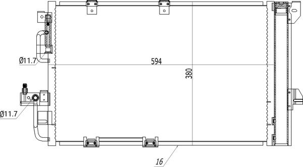 Hart 611 203 - Kondensators, Gaisa kond. sistēma autodraugiem.lv