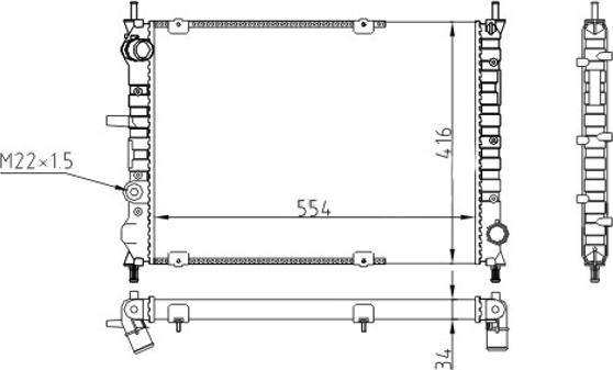 Hart 611 772 - Radiators, Motora dzesēšanas sistēma autodraugiem.lv