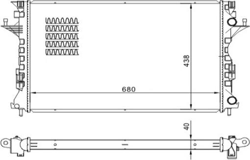 Hart 618 646 - Radiators, Motora dzesēšanas sistēma autodraugiem.lv