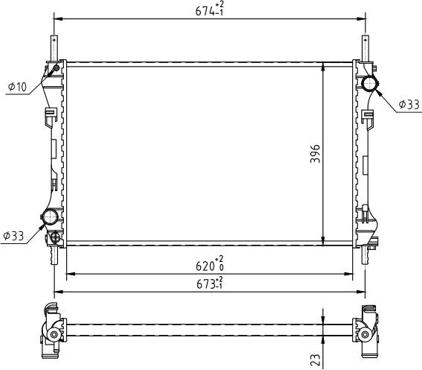 Hart 637 136 - Radiators, Motora dzesēšanas sistēma autodraugiem.lv